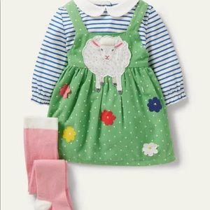 NWT Mini Boden 3 Piece Pinnie Set